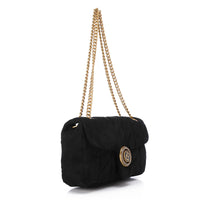 LID-DVTS-037 Gold Logo Chain Straps Shoulder Bag