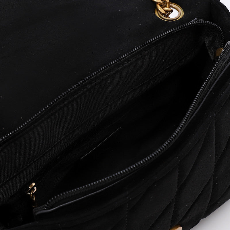 LID-DVTS-037 Gold Logo Chain Straps Shoulder Bag