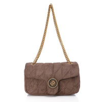 LID-DVTS-037 Gold Logo Chain Straps Shoulder Bag