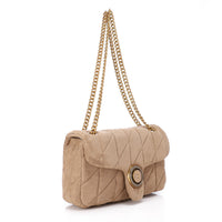 LID-DVTS-037 Gold Logo Chain Straps Shoulder Bag