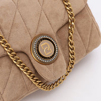 LID-DVTS-037 Gold Logo Chain Straps Shoulder Bag