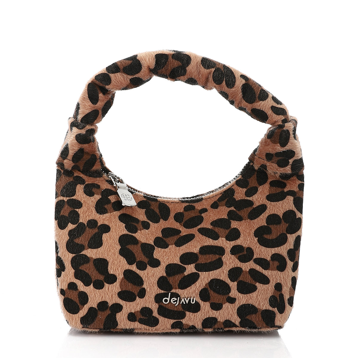 LID-DVTV-002 Leopard Pattern Zipped Handbag