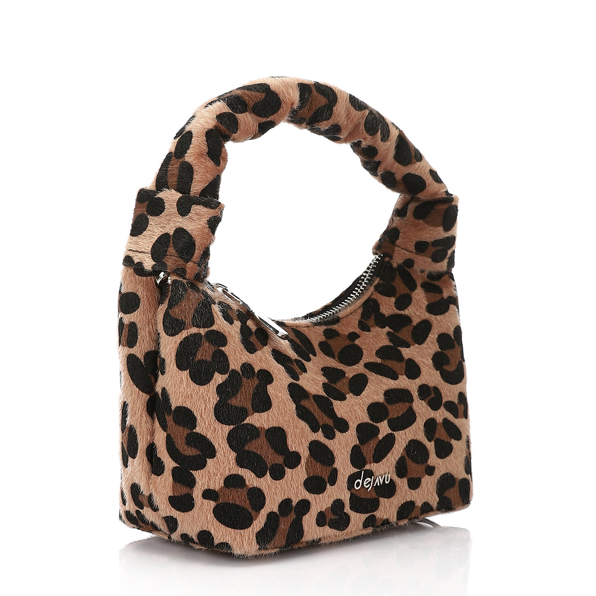 LID-DVTV-002 Leopard Pattern Zipped Handbag