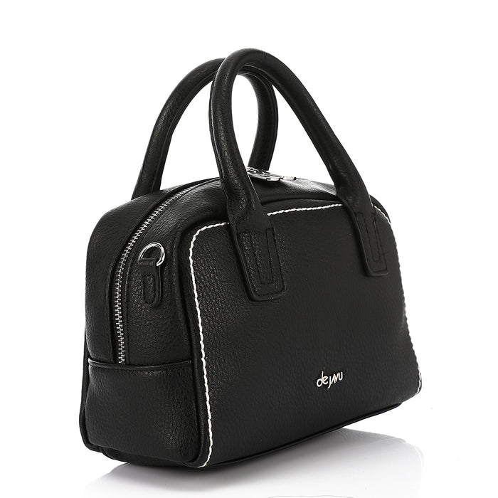 LID-DVTV-003 Textured Leather Top Handle Bag