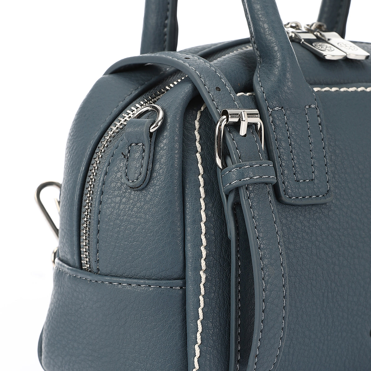 LID-DVTV-003 Textured Leather Top Handle Bag