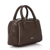 LID-DVTV-003 Textured Leather Top Handle Bag