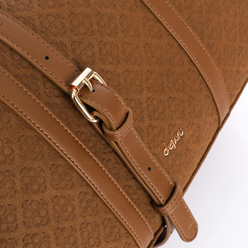 LID-DVTV-029 Embossed Logo Top Handle Bag