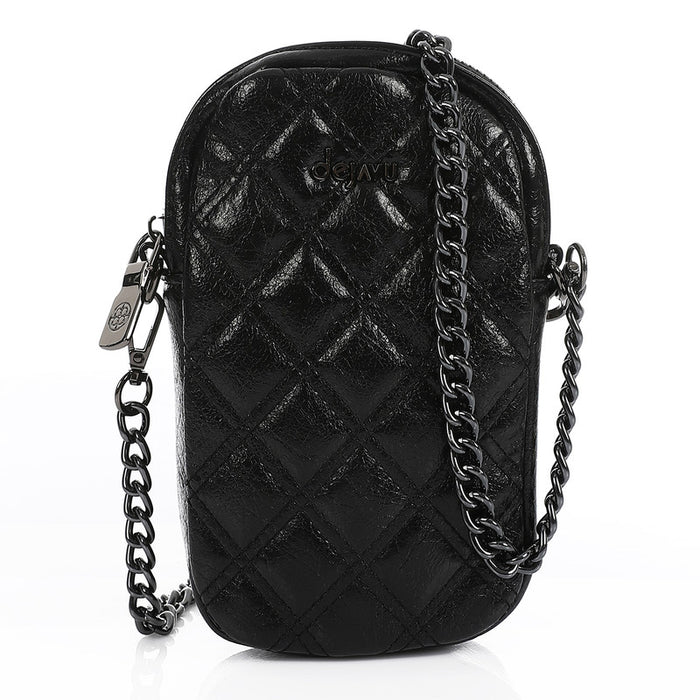 LID-DVTV-054 Shiny Quilted Cross Body Bag