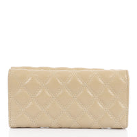 LID-DVTV-055 Lock Closure Quilted Wallet