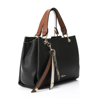 LID-DVTX-031 Squared Tote Leather Handbag