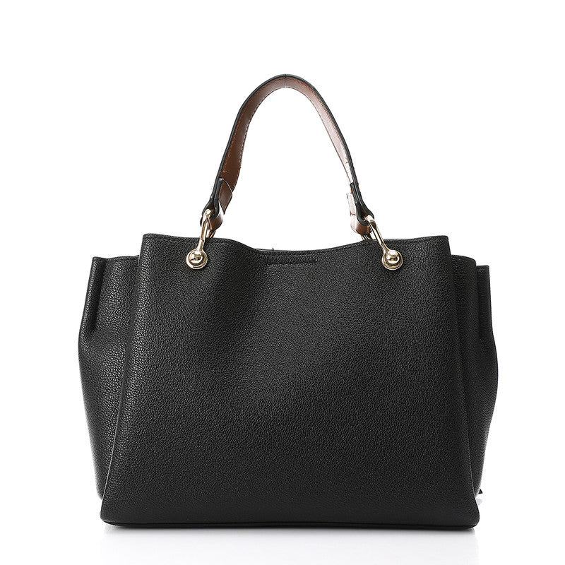 LID-DVTX-031 Squared Tote Leather Handbag