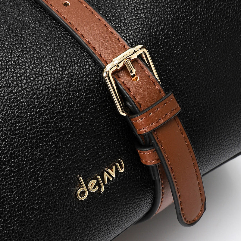 LID-DVTX-031 Squared Tote Leather Handbag