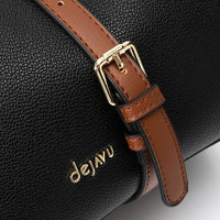 LID-DVTX-031 Squared Tote Leather Handbag