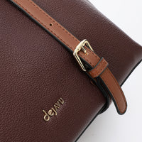 LID-DVTX-031 Squared Tote Leather Handbag