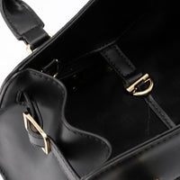 LID-DVTX-037 Leather Top Handle Handbag