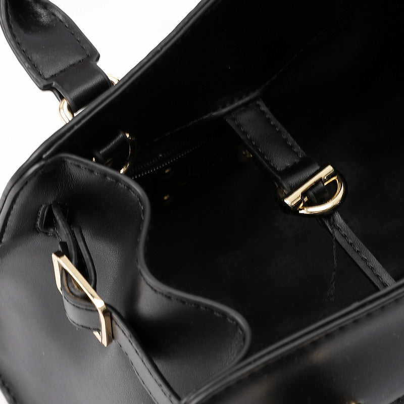 LID-DVTX-037 Leather Top Handle Handbag