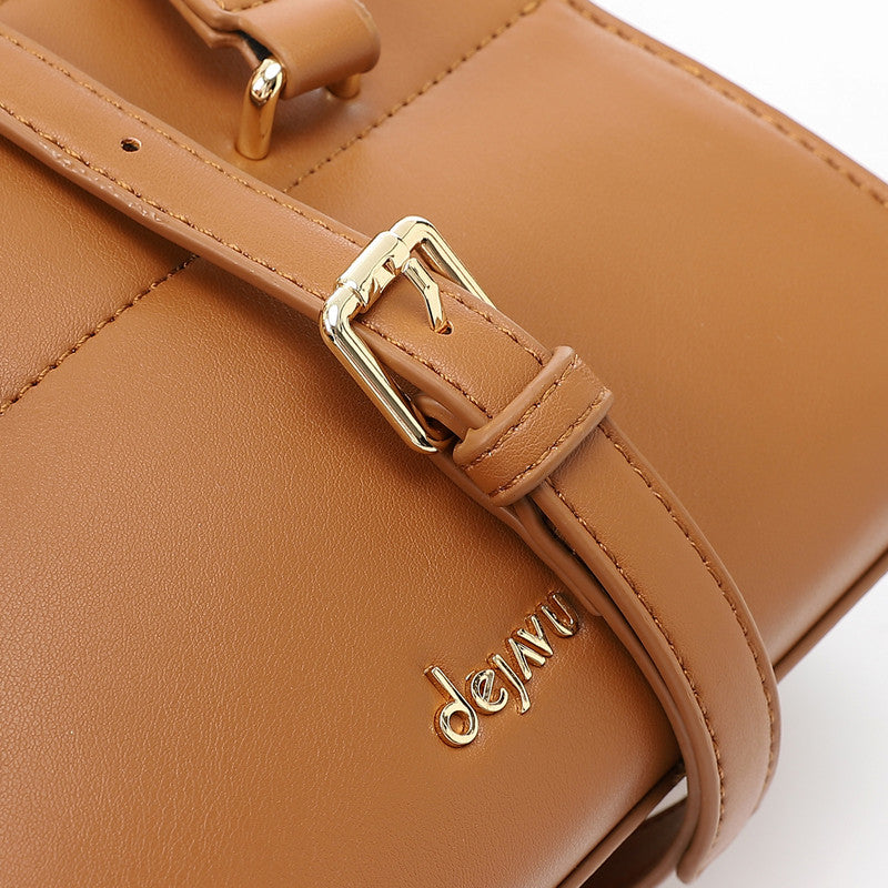 LID-DVTX-037 Leather Top Handle Handbag