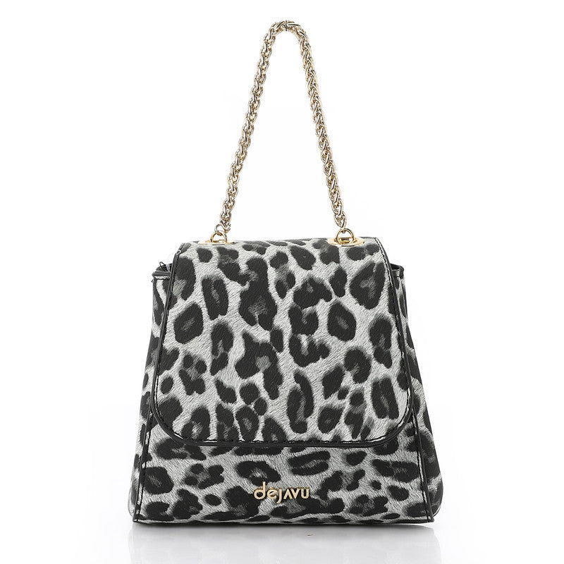 LID-DVTX-044 Leopard Print Leather Cross Bag - Dejavu