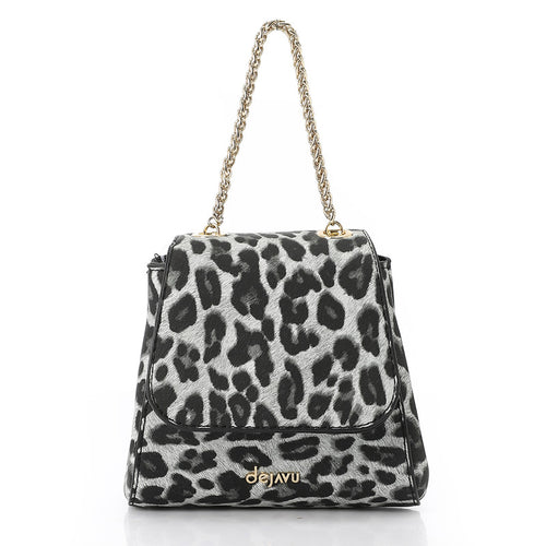 LID-DVTX-044 Leopard Print Leather Cross Bag