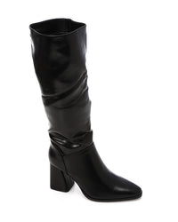 PRD-DVTS-004 Slouchy Block Heel Knee-High Boots