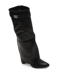 PRD-DVTS-007 Wedge Almond Toe Knee-High Boots
