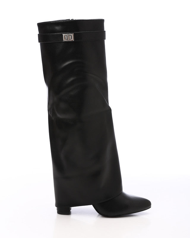 PRD-DVTS-007 Wedge Almond Toe Knee-High Boots