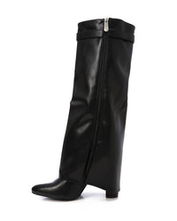 PRD-DVTS-007 Wedge Almond Toe Knee-High Boots