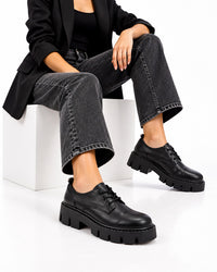 PRD-DVTS-013 Round Toe Shape Lace Up Loafer