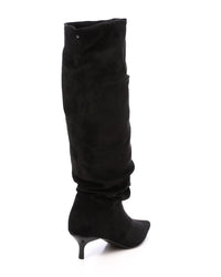 PRD-DVTS-014 Pointed Toe Suede Heel Knee-High Boots
