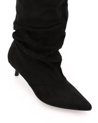 PRD-DVTS-014 Pointed Toe Suede Heel Knee-High Boots