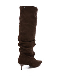 PRD-DVTS-014 Pointed Toe Suede Heel Knee-High Boots