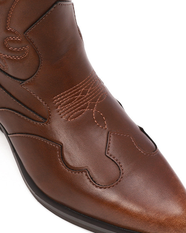PRD-DVTS-022 Embroidered Western Cowboy High-Knee Boots