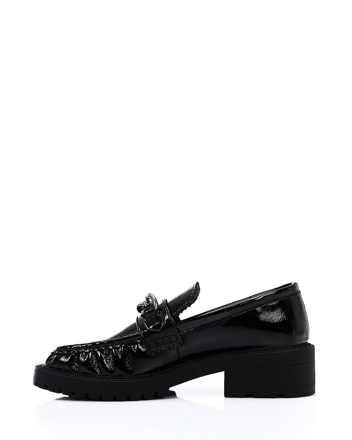 PRD-DVTV-004 Chunky Loafers With Chain - Black