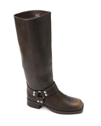 PRD-DVTX-004 Knee High Plain Leather Boot