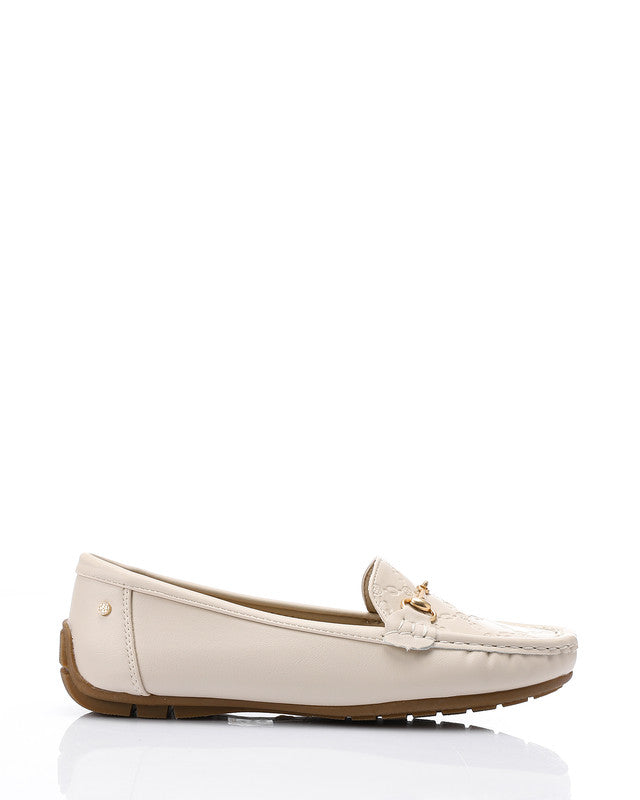 RUI-DJTV-001 Leather Front Metal Shoes - BEIGE / 36 - Dejavu