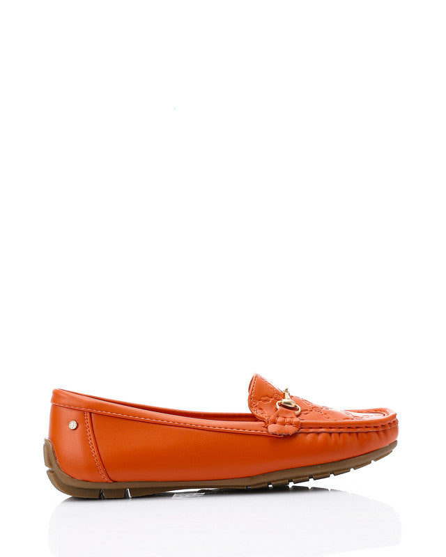 RUI-DJTV-001 Leather Front Metal Shoes - ORANGE / 36 - Dejavu