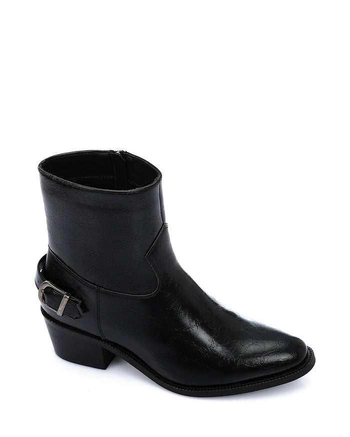 SUN-DVTV-007 Textured Leather Boots