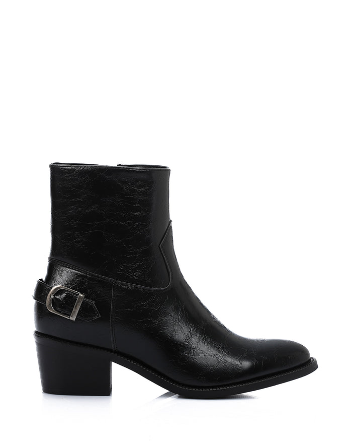 SUN-DVTV-007 Textured Leather Boots