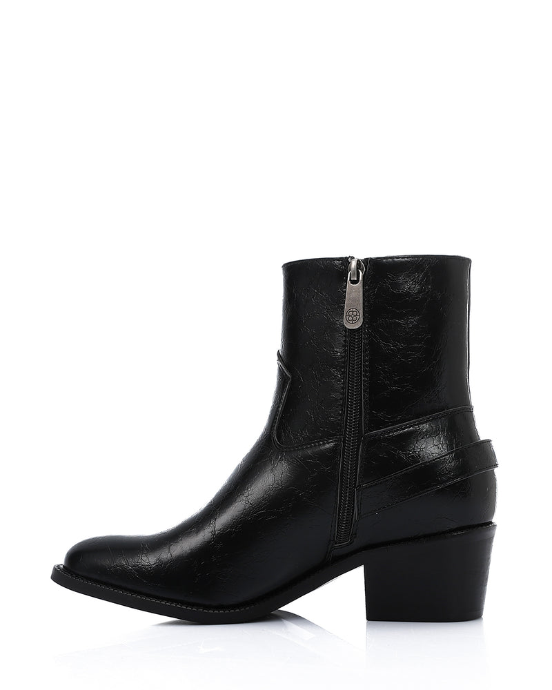 SUN-DVTV-007 Textured Leather Boots