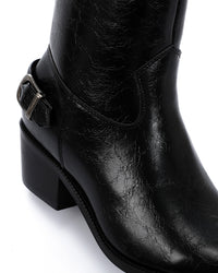SUN-DVTV-007 Textured Leather Boots