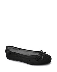 XIE-DJTV-001 Crystal Dot Mesh Ballet Flat