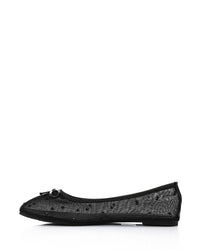 XIE-DJTV-001 Crystal Dot Mesh Ballet Flat