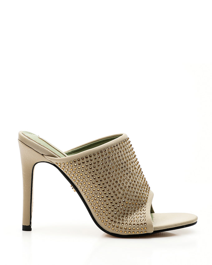 靴 Herlipto Bit Square-Toe Mules 38 vanilla Herlipto Bit Square-Toe Mules 38 vanilla